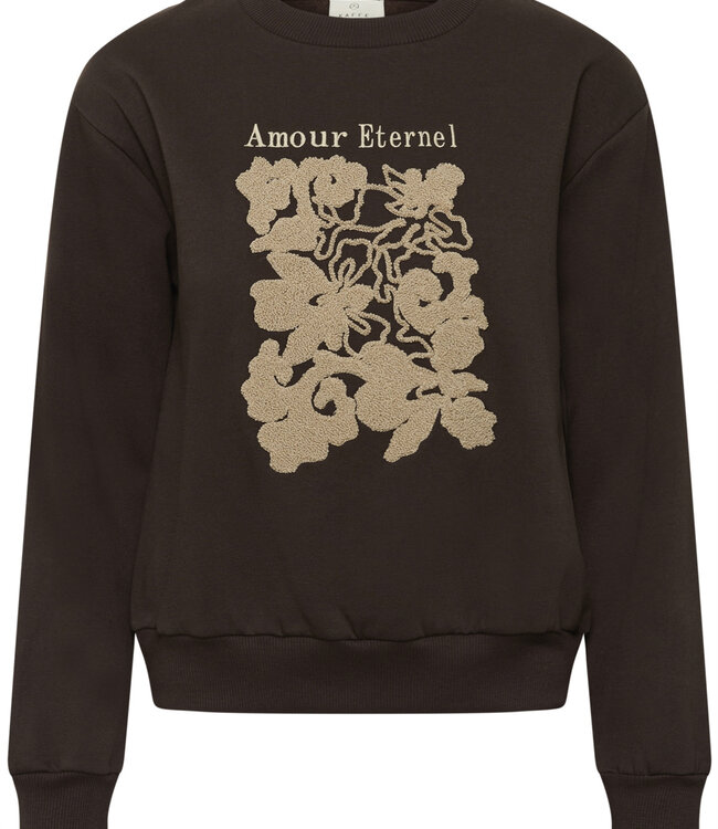KAFFE Pull SWEATER ROSEANNE KAFFE COFFEE BEAN 190915