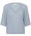 KAFFE Pull ABALINA V-NECK KAFFE BLUE FOG 154008