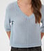 KAFFE Pull ABALINA V-NECK KAFFE BLUE FOG 154008