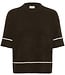 KAFFE Pull JINIE KNIT 1/2 SLEEVE KAFFE COFFEE BEAN 190915
