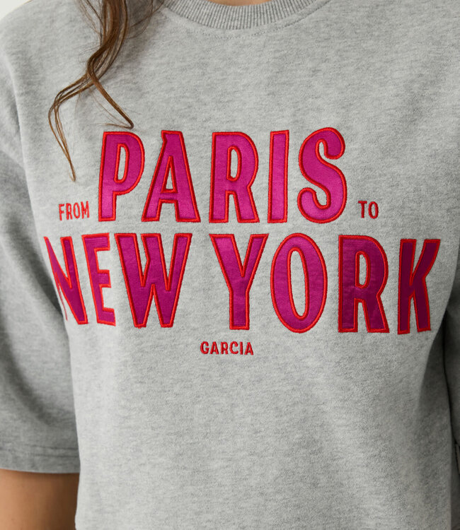 GARCIA Pull PARIS TO NEW TORK GARCIA GIRLS GREY