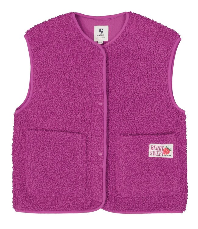 GARCIA Gilet TEDDY BERRY SWEAT GARCIA GIRLS