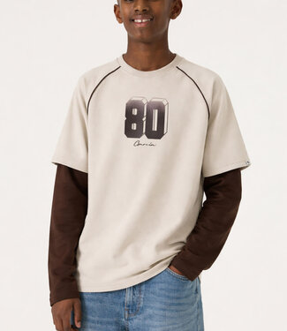 GARCIA T-Shirt LANGE MOUW 80 GARCIA BOYS SISAL