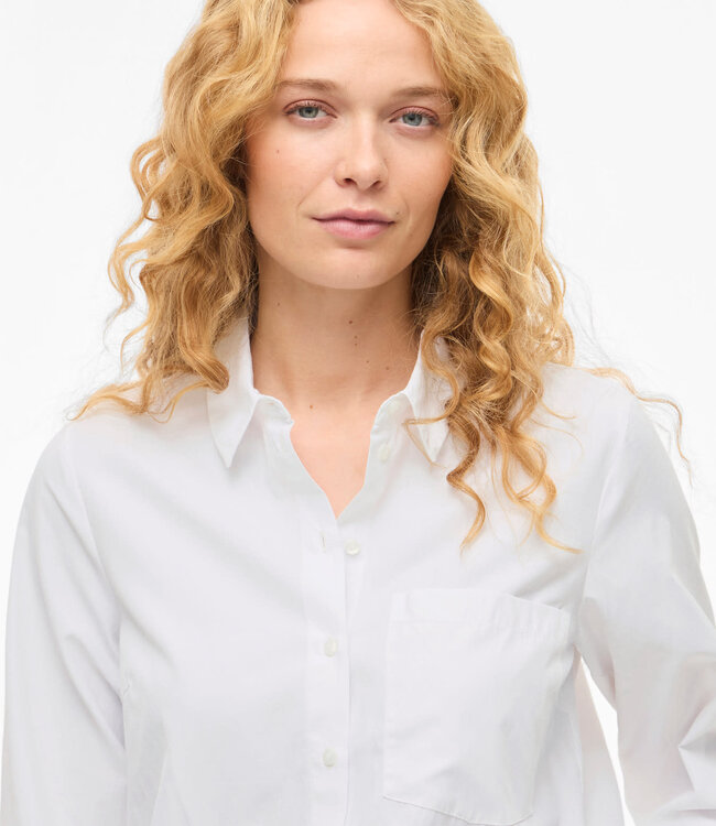 VILA Hemd DARMA REGULAR VILA BRIGHT WHITE