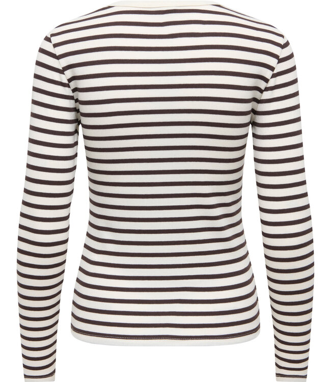 JDY T-Shirt LUCKY O-NECK JDY COFFE BEAN