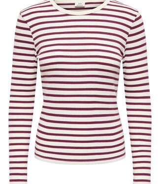 JDY T-Shirt LUCKY O-NECK JDY WINDSOR WINE