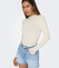 JDY T-Shirt FRANSISKA LANGE MOUW JDY WHITECAP GRAY