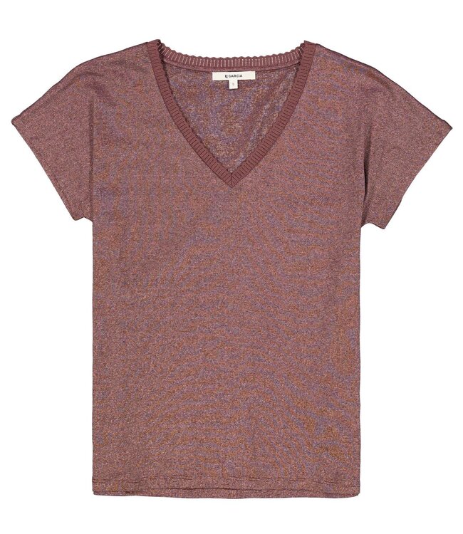GARCIA T-Shirt V-HALS GARCIA HAZEL BLOOM