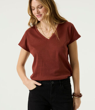 GARCIA T-Shirt V-HALS GARCIA CHILI BLUSH