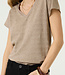 GARCIA T-Shirt V-HALS GARCIA LATTE DUSK