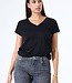 GARCIA T-Shirt V-HALS GARCIA BLACK