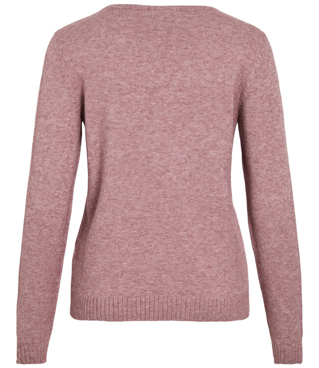 VILA Pull RIL V-NECK  VILA NOSTALGIA ROSE
