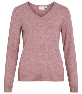 VILA Pull RIL V-NECK  VILA NOSTALGIA ROSE