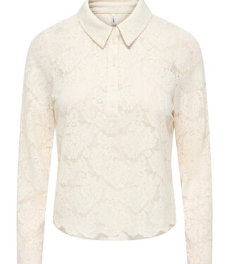 ONLY Hemdje LIDA LACE POLO ONLY CLOUD DANCER