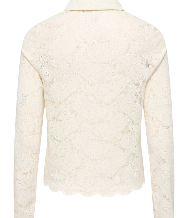 ONLY Hemdje LIDA LACE POLO ONLY CLOUD DANCER