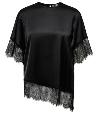 ONLY T-Shirt INDONA SATIN ONLY BLACK