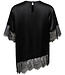 ONLY T-Shirt INDONA SATIN ONLY BLACK