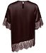 ONLY T-Shirt INDONA SATIN ONLY COFFEE BEAN