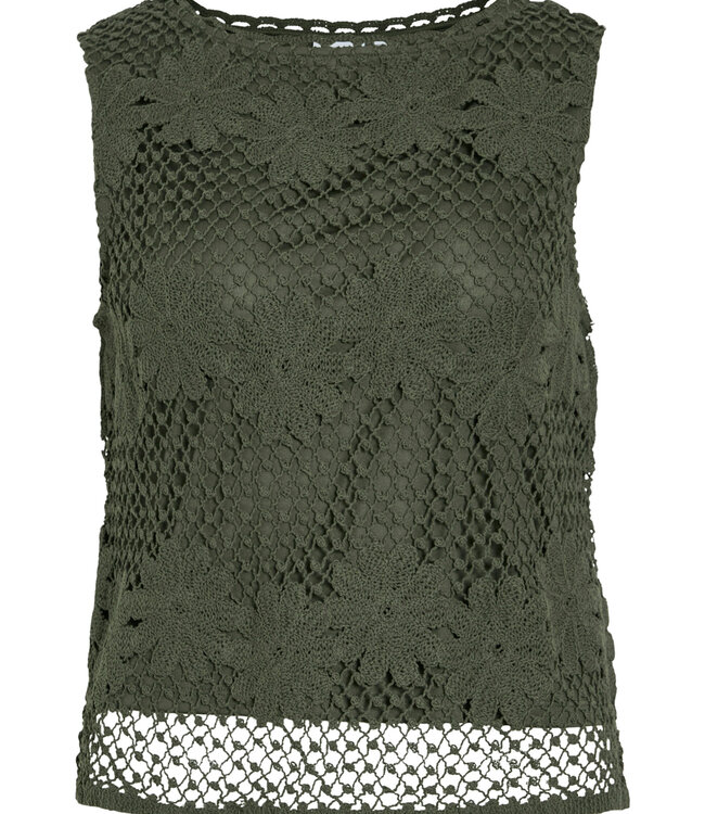 VILA Top CANISA BOATNECK GEHAAKT VILA DEEP DEPHTS