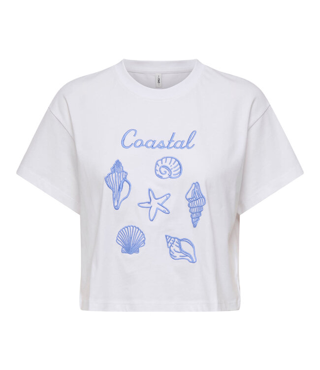 ONLY T-Shirt ANNBEL BOXY CROP ONLY COASTAL