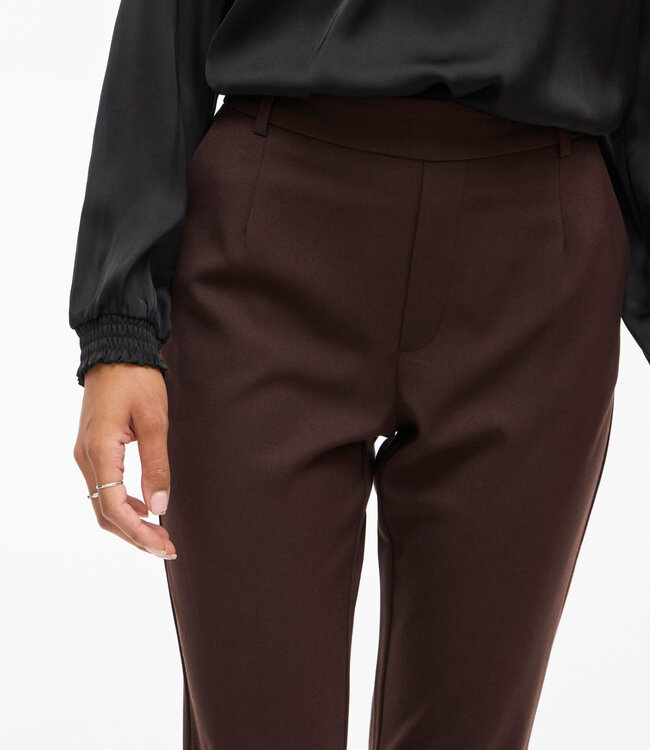 VILA Broek VARONE SLIM VILA COFFEE BEAN