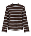 ONLY T-Shirt FREJA STRIPE WIDE ONLY COFFEE BEAN BLUE