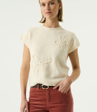 GARCIA Pull DEBARDEUR BLOEM GARCIA DAMES WHITE CAP