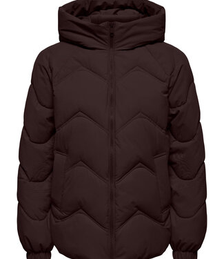 JDY Jas POWER SHORT HOOD JDY CHOCOLATE