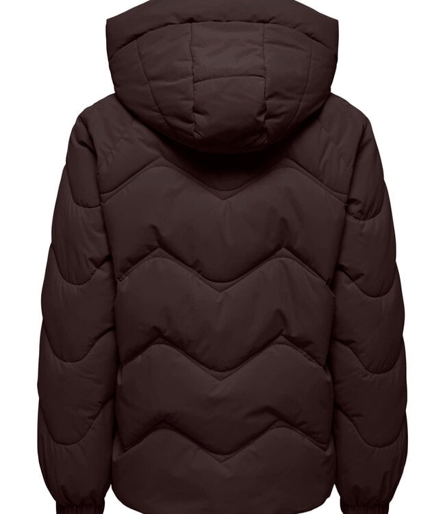 JDY Jas POWER SHORT HOOD JDY CHOCOLATE
