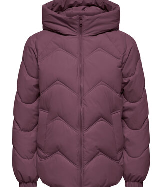 JDY Jas POWER SHORT HOOD JDY HUCKLEBERRY