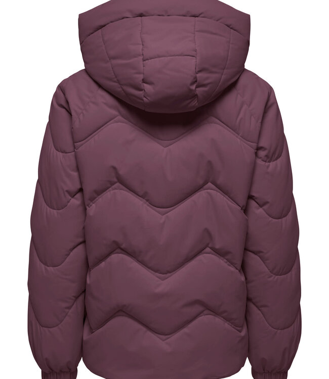 JDY Jas POWER SHORT HOOD JDY HUCKLEBERRY