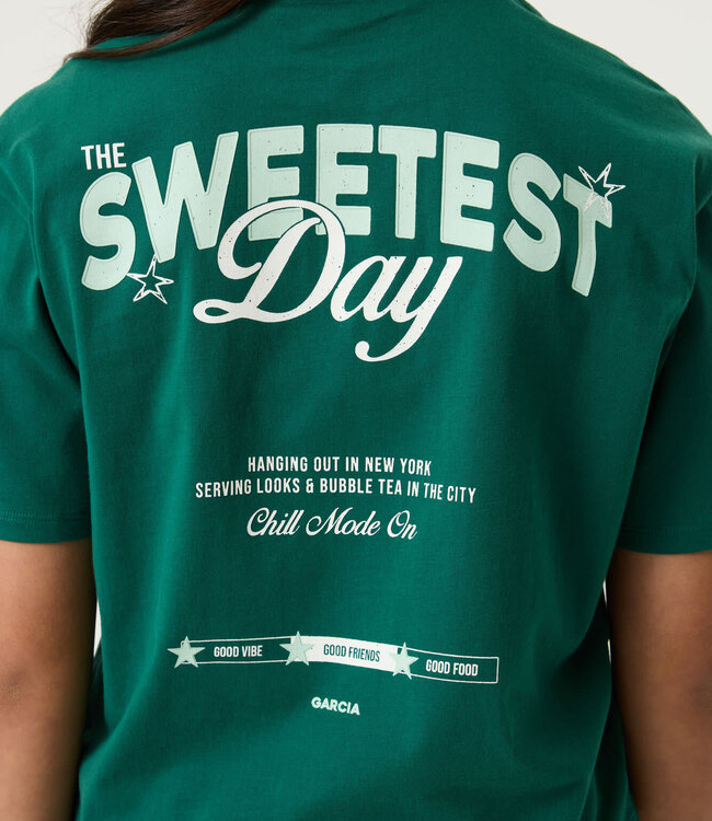 GARCIA T-Shirt THE SWEETEST DAY GARCIA GIRLS FOREST LEAF