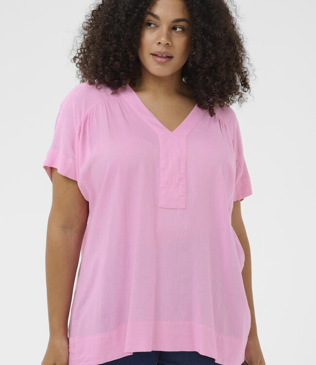 KAFFE CURVE Blouse MILLE WING KAFFE CURVE PINK 152218