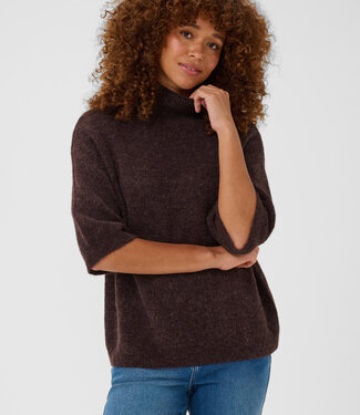 KAFFE Pull SIGNE HIGH NECK KAFFE FUDGE