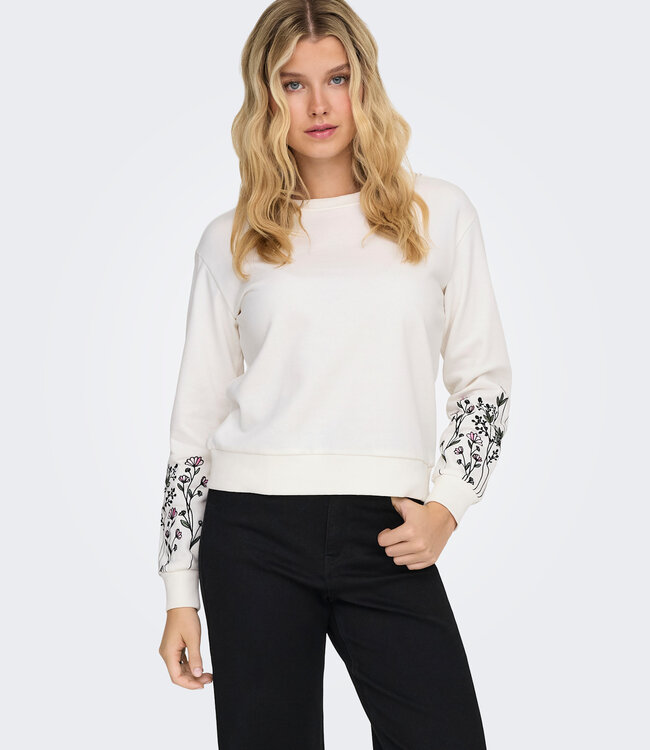 JDY Pull SWEATER PARIS JDY CLOUD DANCER FLOWER