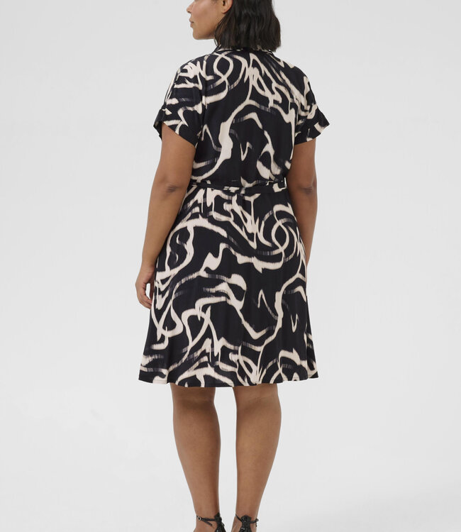 KAFFE CURVE Kleedje MAREN KAFFE CURVE BLACK 107701