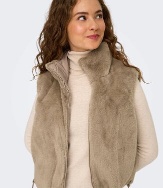 ONLY Bodywarmer DANA TEDDY ONLY SILVER MINK