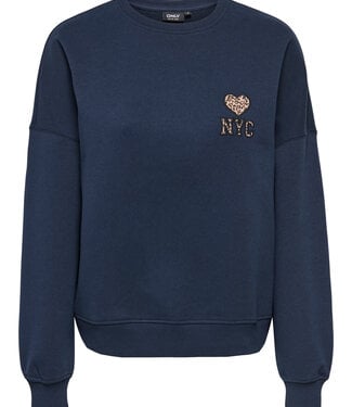 ONLY Pull LISE O-NECK ONLY NAVY BLAZER
