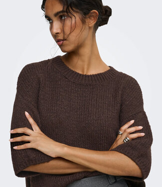 JDY Pull DICTE O-NECK JDY CHOCOLATE