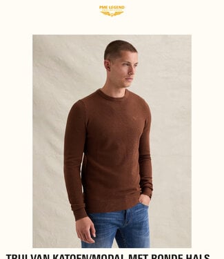 PME LEGEND Pull R-NECK COTTON MODAL PME LEGEND ARABIAN SPICE