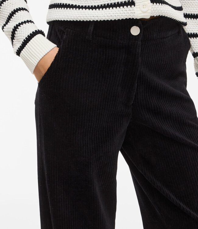 VILA Broek KITA CORDUROY VILA BLACK BEAUTY