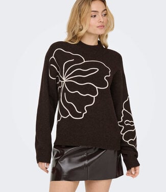 JDY Pull JELLA FLOWER JDY CHOCOLATE