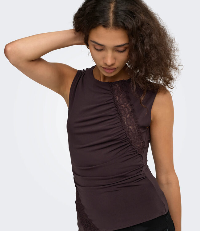 JDY Top MISTY LACE JDY CHOCOLATE
