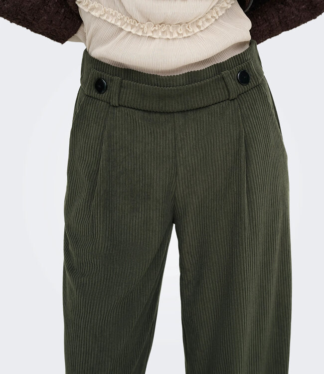 JDY Broek GEGGO CORD JDY BLACK OLIVE