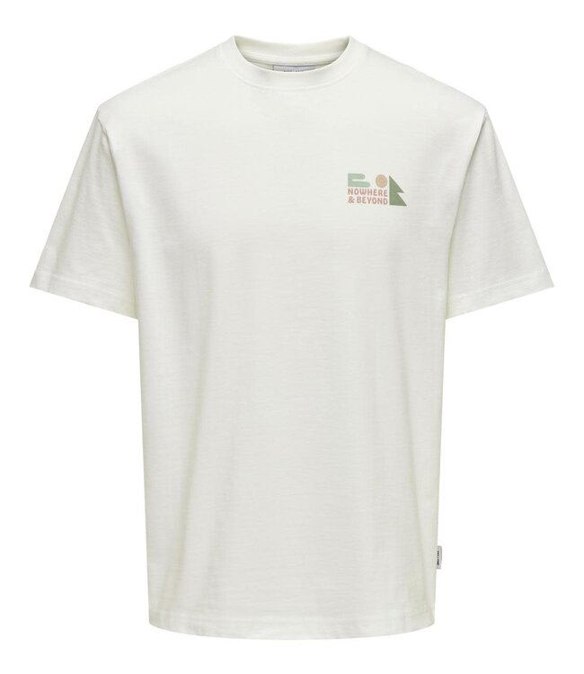 ONLY & SONS T-Shirt SNOWHERE Only & Sons CLOUD DANCER