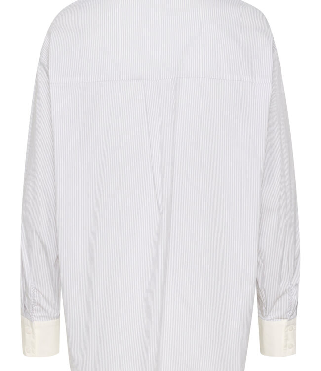 KAFFE Hemd SUSSANNA KAFFE WHITE/GREY STRIPE