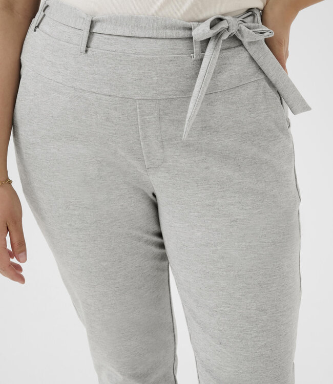 KAFFE CURVE Broek JENNY BELT KAFFE CURVE GREY MELANGE 100123
