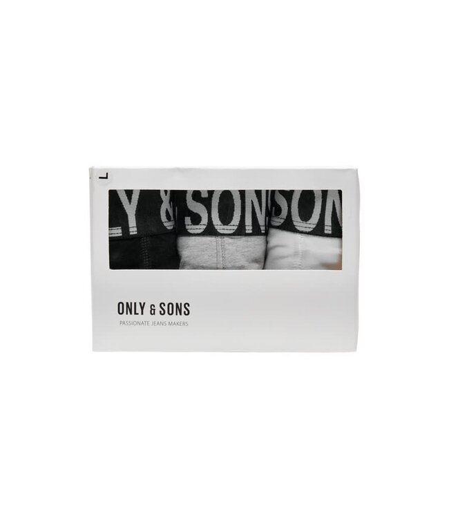ONLY & SONS Boxer FITZ 3-PACK Only&Sons (NOOS) BLACK