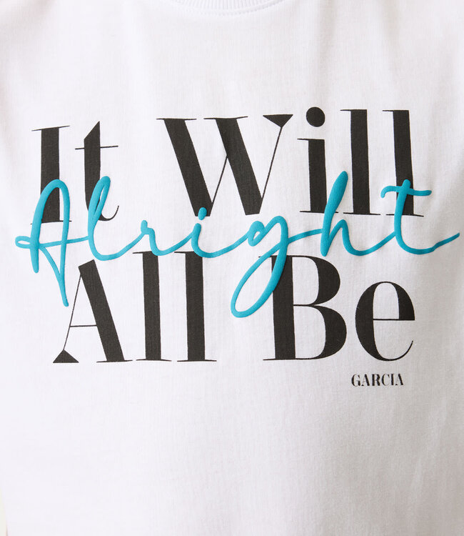 GARCIA T-Shirt IT WILL ALL BE ALLRIGHT GARCIA BOYS WHITE