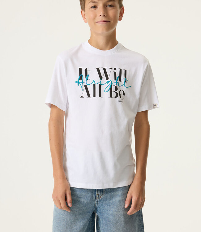 GARCIA T-Shirt IT WILL ALL BE ALLRIGHT GARCIA BOYS WHITE